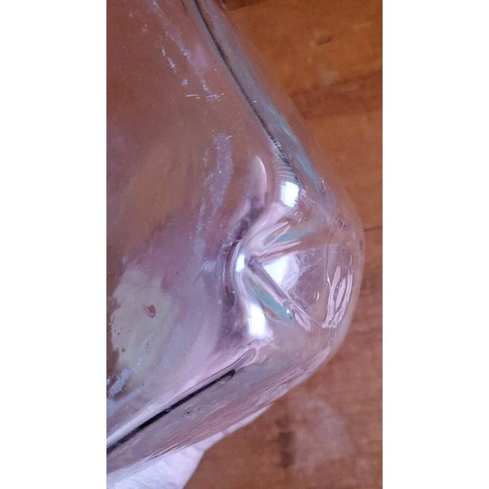 Blenko Williamsburg Custom Glass Bottle Hand-blown Ship's Decanter With Stopper